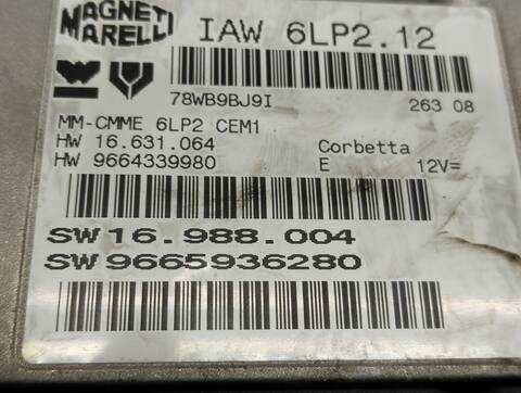 Foto 3ª: Centralita Motor ECU Citroen C4 LX BERLINA 88CV 65KW [KFU] (2008)