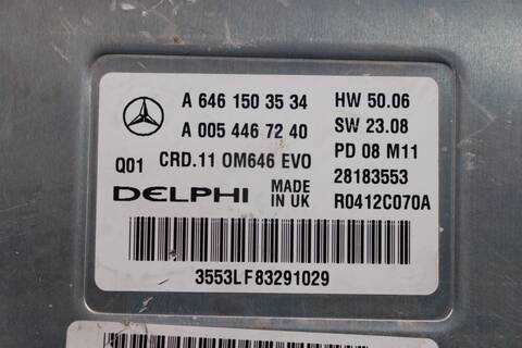 Foto 3ª: Centralita Motor ECU Mercedes Clase C 160 646811 BERLINA (2007)