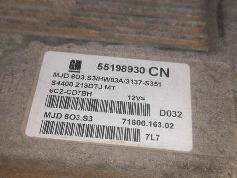 Foto 2ª: Centralita Motor ECU Opel Corsa Z13DTJ (2008)