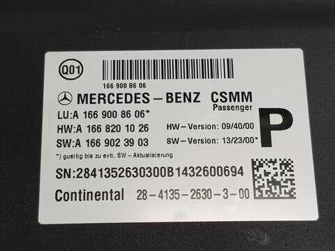 Foto 3ª: Centralita Motor ECU Mercedes Clase ML 350 3.0 V6 CDI 258CV 190KW AUT. BLUETEC EDITION 1 166.024) W166) OM642 [624826] (2011)