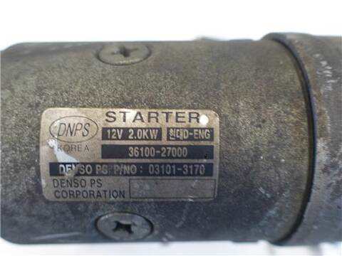Foto 3ª: Motor de Arranque Hyundai Trajet 2.0 CRDI GLS 113CV 83KW [D4EA] (2005)