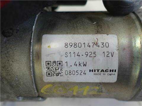 Foto 3ª: Motor de Arranque Opel Astra 1.7 EDITION BERLINA 110CV 81KW [Z 17 DTR] (2009)