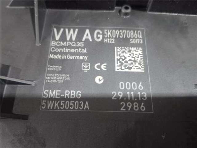 Foto 3ª: Modulo Confort BCM Volkswagen Touran 1.6 ADVANCE BLUEMOTION [1.6 LTR. - 77 KW TDI DPF] [CAYC]