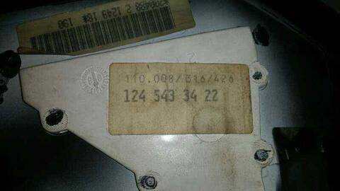 Foto 2ª: Cuadro de Instrumentos Mercedes Clase E 180 BERLINA 113CV 83KW (1984)