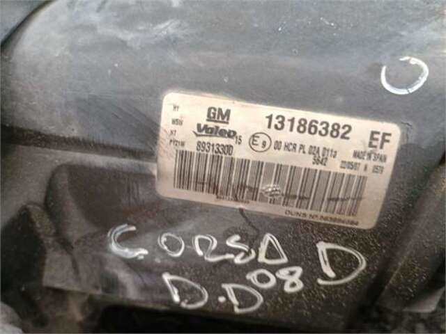 Faro Derecho Opel Corsa 1.2 ENJOY [1.2 LTR. - 59 KW 16V CAT (Z 12 XEP - LB4)]