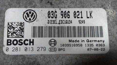 Foto 3ª: Centralita Motor ECU Seat Leon 1.9 TDI 105CV 77KW [BXE] (2007)
