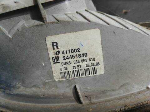 Foto 3ª: Piloto Trasero Derecho Opel Astra Z16XEP (2005)
