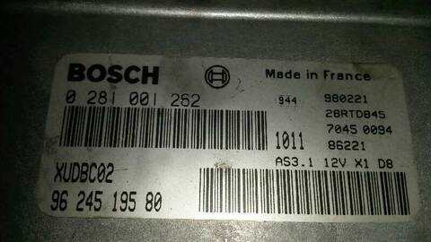 Foto 3ª: Centralita Motor ECU Peugeot 406 1.9 TD CAT BERLINA 90CV 66KW [DHX] (1998)