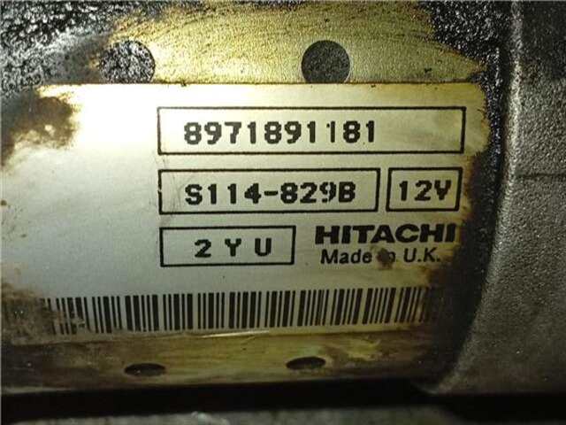 Foto 2ª: Motor de Arranque Opel Corsa 1.7 CLUB [1.7 LTR. - 48 KW 16V DI CAT (Y 17 DTL - LK8)] [Y 17 DT]