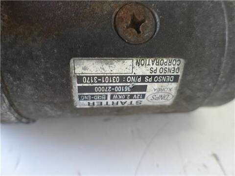 Foto 2ª: Motor de Arranque Hyundai Santa Fe 2.0 CRDI 4X4 125CV 92KW [D 4EA-V] (2006)