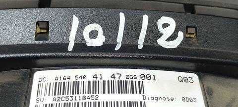 Foto 3ª: Cuadro de Instrumentos Mercedes Clase ML 320 3.0 CDI W164) 224CV 165KW 164.122) [OM642940] (2006)