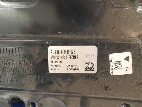Foto 2ª: Piloto Trasero Derecho Audi Q7 3.0 V6 24V TDI 218CV 160KW (2015)