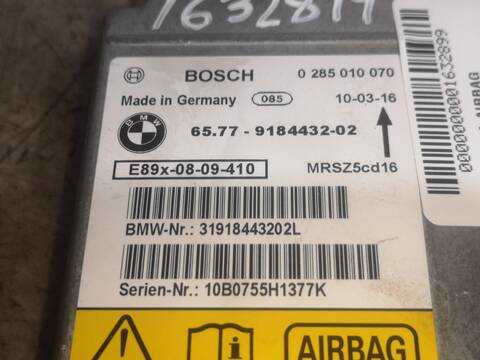 Centralita Airbag Bmw X1 2.0 D E84) 177CV 130KW N47D20C