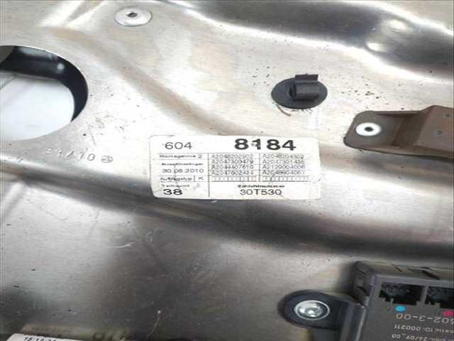 Foto 2ª: Elevalunas Manual Trasero Derecho Mercedes Clase C 160 C 220 CDI 204.002) 170CV (2007)