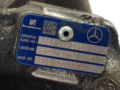 Foto 3ª: Turbocompresor Mercedes Clase C 160 C 220 CDI BLUEEFFICIENCY 204.002) [651911] (2007)