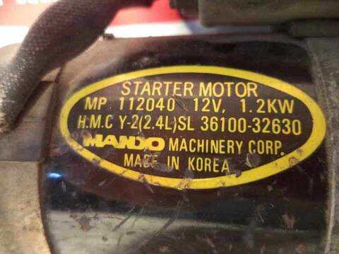 Foto 4ª: Motor de Arranque Hyundai Sonata 2.0 CAT 105CV 77KW (1993)
