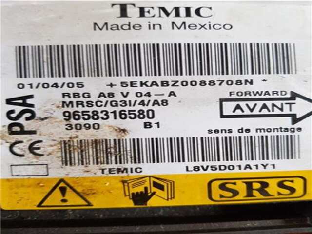 Foto 3ª: Centralita Airbag Citroen C3 1.4 HDI [8HZ (DV4TD)]