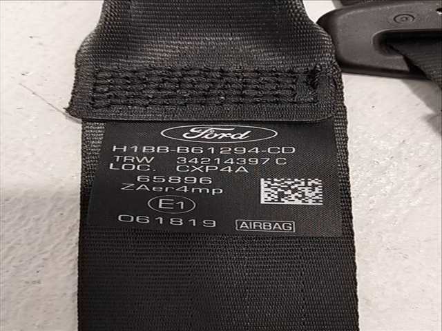 Foto 2ª: Cinturón Delantero Derecho Ford Fiesta TREND 1 TDCI CAT 86CV (2017)