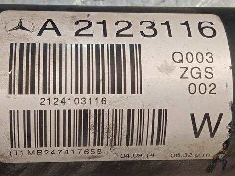 Foto 4ª: Transmision Central Mercedes Clase E 180 E 300 BLUETEC HYBRID 212.298) 204CV 150KW FAMILIAR [651924] (2014)