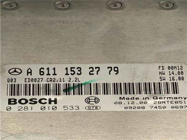 Foto 2ª: Centralita Motor ECU Mercedes Clase E 180 E 220 CDI (210.006) [OM 611.961]