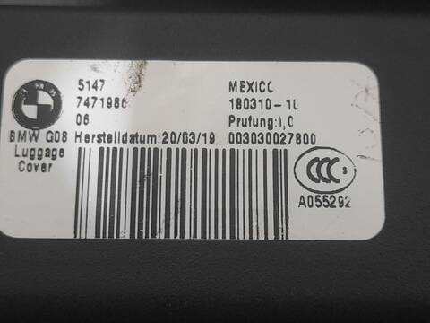 Foto 3ª: Bandeja Trasera Bmw X3 XDRIVE 20 D 190CV 140KW [B47D20B] (2019)