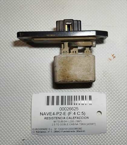 Foto 3ª: Calefacción Mitsubishi L200 2.5 TD DOBLE CABINA [4D56T] (1997)