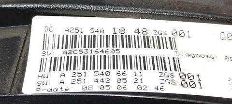 Foto 4ª: Cuadro de Instrumentos Mercedes Clase R 280 R 350 CDI 4-MATIC 251.022) 224CV 165KW [OM642950] (2006)