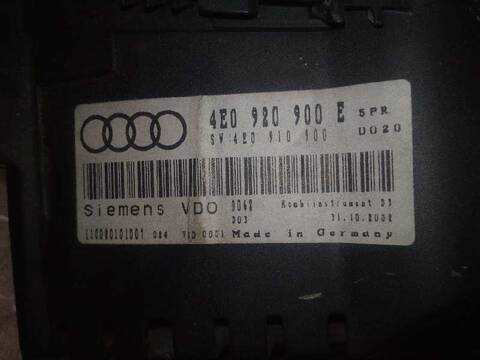 Foto 3ª: Cuadro de Instrumentos Audi A8 4.2 QUATTRO 335CV 246KW [BFM] (2003)