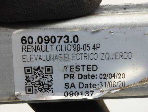 Foto 4ª: Elevalunas Eléctrico Delantero Izquierdo Renault Clio AUTHENTIQUE 75CV 55KW [D4F722] (2007)