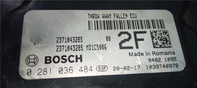 Centralita Motor ECU Dacia Sandero 1.5 STEPWAY [1.5 LTR. - 66 KW DCI DIESEL FAP CAT]