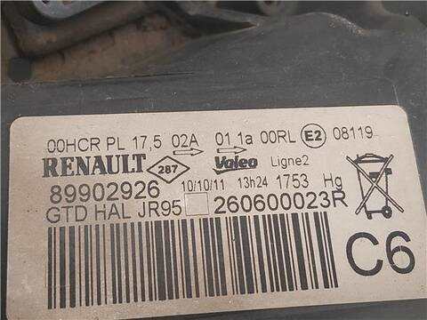Foto 3ª: Faro Izquierdo Renault Scenic 1.5 DCI 95CV 70KW [K9K 846] (2014)