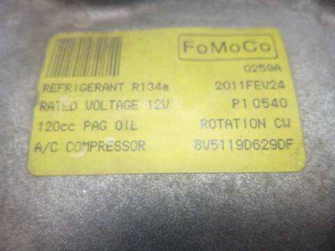 Foto 1ª: Compresor Aire Acondicionado Ford Fiesta AMBIENTE 69CV 51KW [KVJA] (2011)