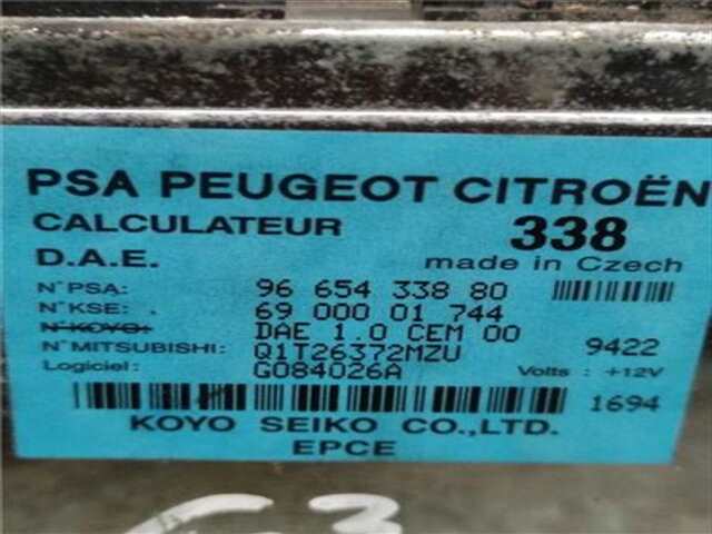 Foto 2ª: Centralita Motor ECU Citroen C3 1.4 HDI [8HZ (DV4TD)]