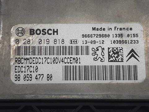 Foto 3ª: Centralita Motor ECU Peugeot 207 CONFORT 68CV 50KW [8H01] (2013)