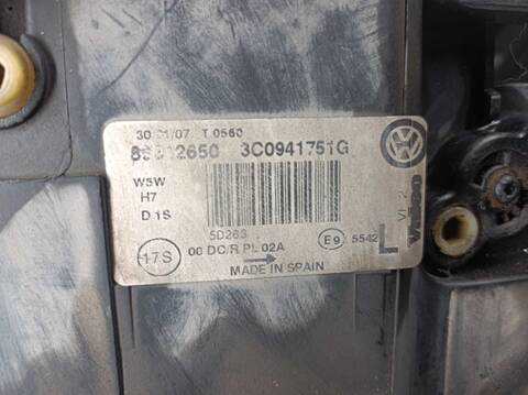 Foto 2ª: Faro Izquierdo Volkswagen Passat TRENDLINE 140CV 103KW (2005)