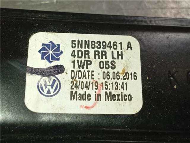 Foto 2ª: Elevalunas Eléctrico Trasero Izquierdo Volkswagen Tiguan 1.5 ADVANCE BMT [1.5 LTR. - 110 KW 16V TSI ACT]