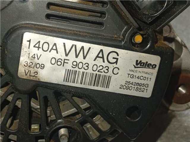 Foto 2ª: Alternador Volkswagen Tiguan 2.0 MOTION 4MOTION [2.0 LTR. - 103 KW TDI] [CBAB]