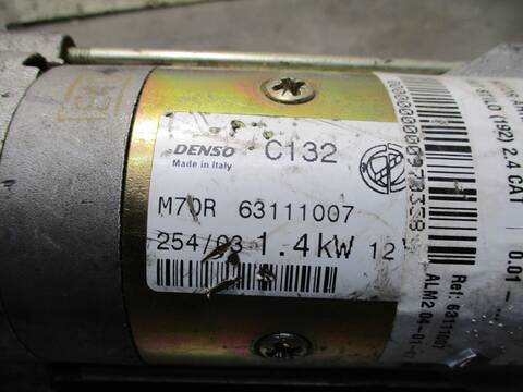 Foto 2ª: Motor de Arranque Fiat Stilo 2.4 CAT 170CV 125KW (2001)