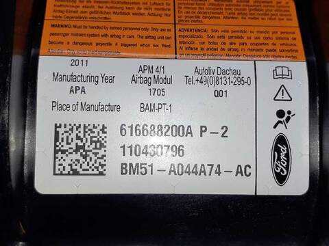 Foto 2ª: Airbag Delantero Derecho Ford Focus TREND 115CV 85KW [T1DB] (2011)
