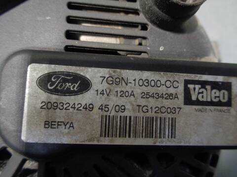 Foto 3ª: Alternador Ford Fiesta AMBIENTE 82CV 60KW [SNJB] (2009)