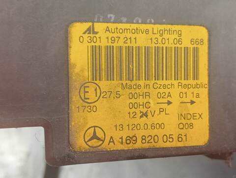 Foto 2ª: Faro Izquierdo Mercedes Clase A 140 A 200 CDI 169.308) 140CV (2004)