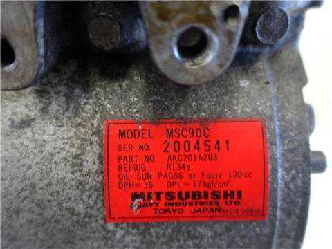 Foto 3ª: Compresor Aire Acondicionado Mitsubishi Carisma 1.8 DA2A) BERLINA 116CV 85KW [4G93] (1996)