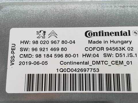 Foto 3ª: Centralita Motor ECU Citroen Jumpy CLUB M (1995)