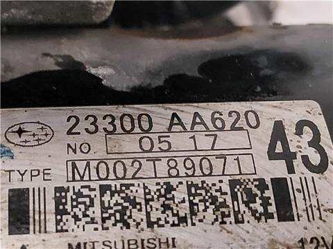 Foto 3ª: Motor de Arranque Subaru Forester 2.0 SPORT PLUS 147CV 108KW [D EE20] (2011)