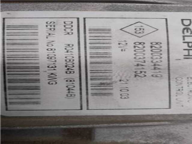 Foto 2ª: Centralita Motor ECU Renault Megane CONFORT AUTHENTIQUE BERLINA 82CV 60KW II CLASSIC BERLINA