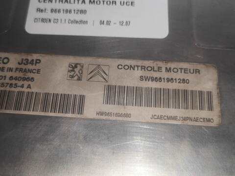 Foto 3ª: Centralita Motor ECU Citroen C3 HFX (2007)