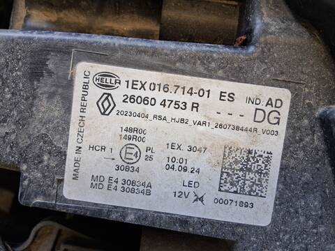 Faro Izquierdo Renault Captur 1.0 TCE 90 ECO-G HFM6) 91CV 67KW