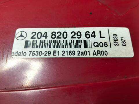 Foto 3ª: Piloto Trasero Izquierdo Mercedes Clase C 160 C 180 KOMPRESSOR 204.046) 156CV (2007)