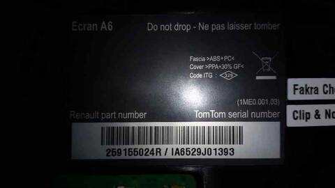 Foto 3ª: Sistema GPS Renault Clio 20 ANIVERSARIO 86CV 63KW [K9KT766] (2010)