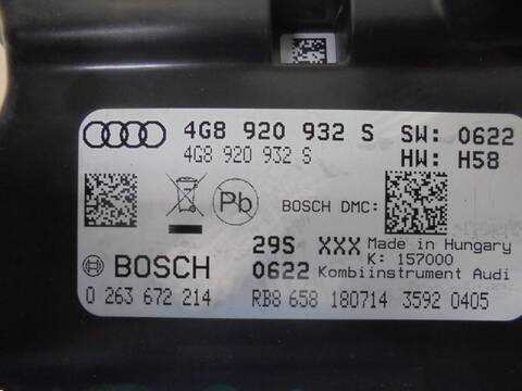 Foto 3ª: Cuadro de Instrumentos Audi A6 3.0 TDI QUATTRO AVANT 245CV 180KW [CDUD] (2014)